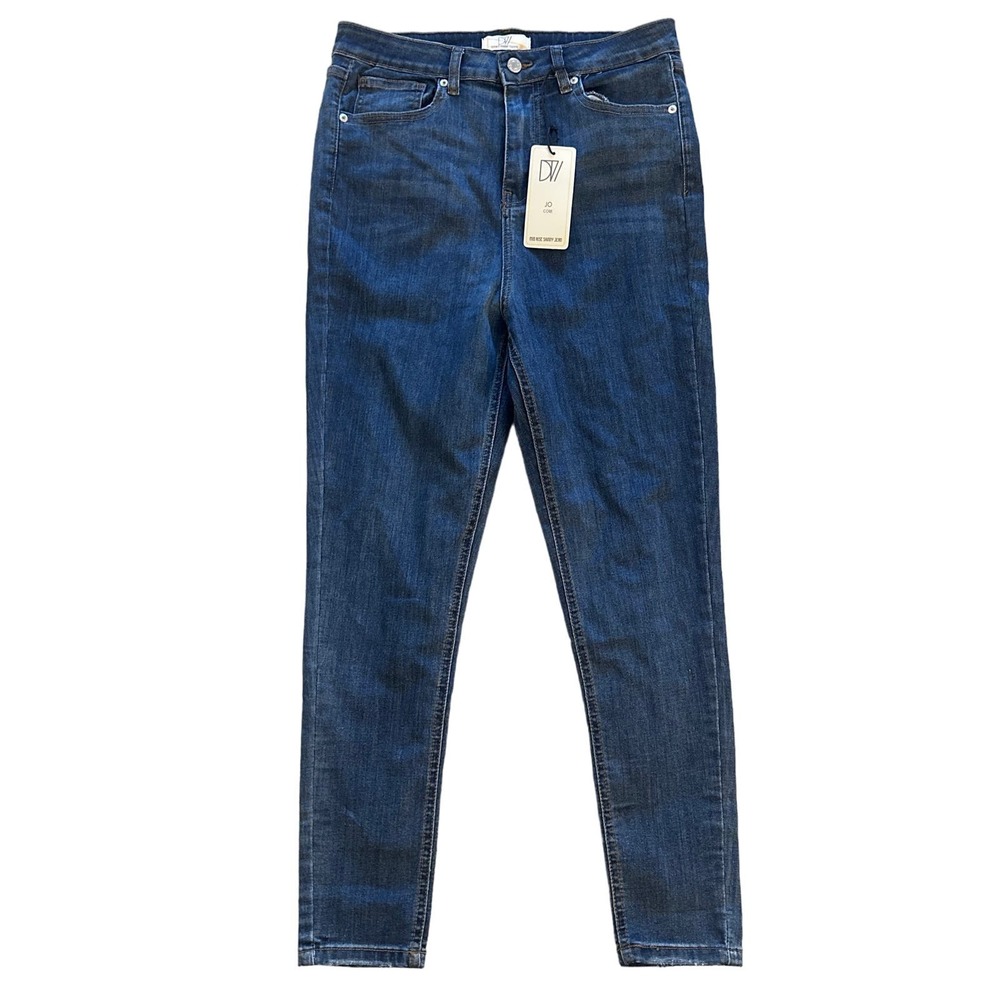 NWT Women US-8 Don't Think Twice Jo Core Mid Rise Skinny Jean Denim Pant Stretch